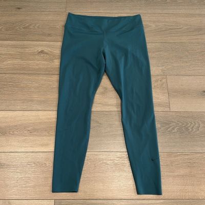 NIKE Green One Luxe Tight Gym Workout Running Active Training Leggings Size XL
